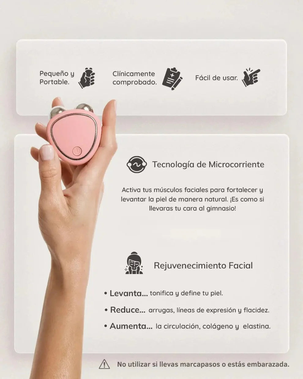 Dispositivo de MicroCorriente Facial